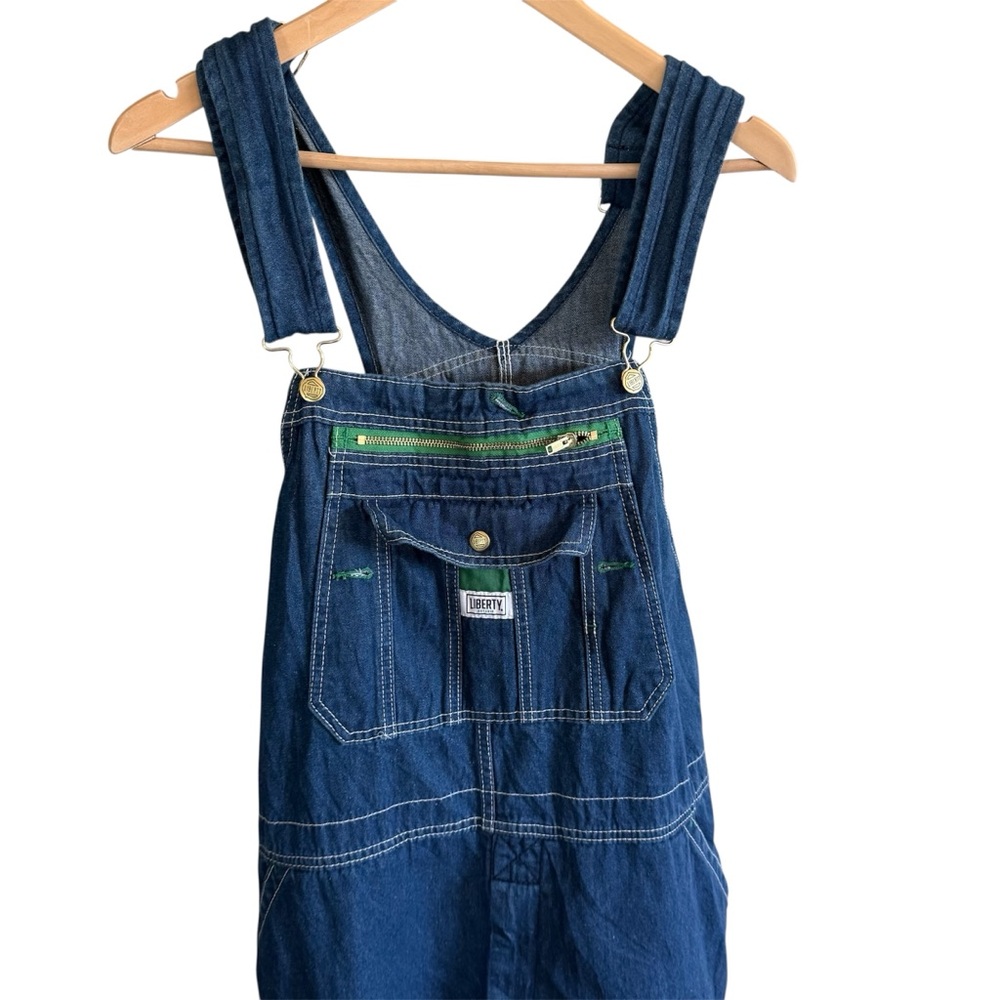 Liberty Denim Overalls 42x30 Blue Workwear Bib Carpenter Dungarees 100% Cotton